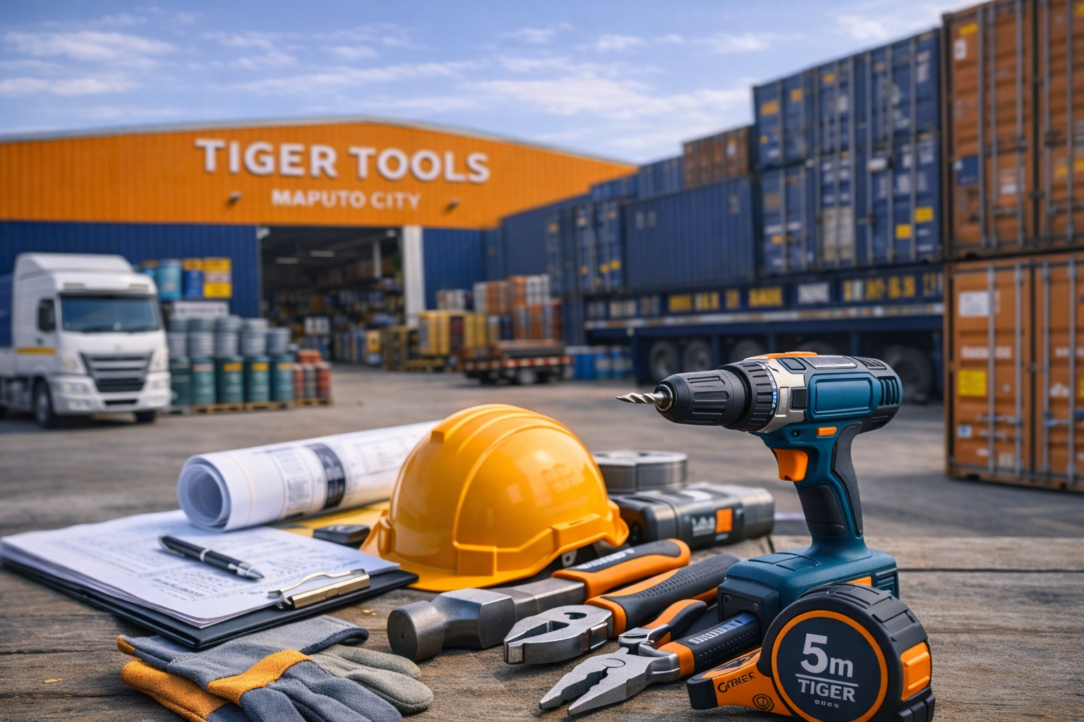 Tools and construction equipment for project supply